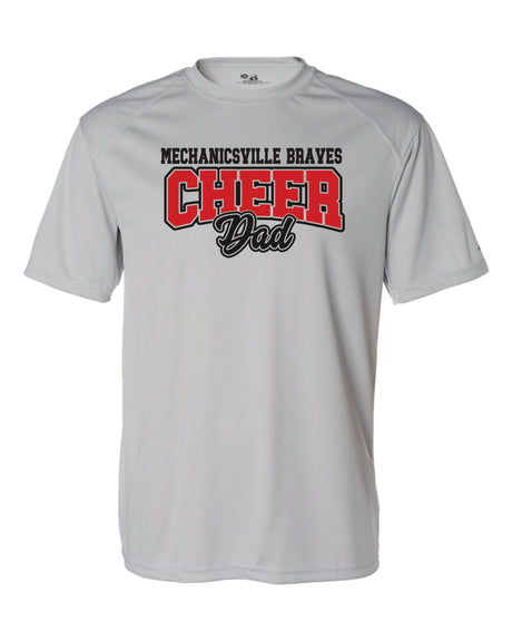 Mechanicsville Braves Badger SS shirt-CHEER DAD