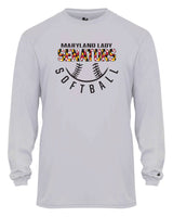 Senators Softball Long Sleeve Dri-Fit Shirt Half Ball YOUTH