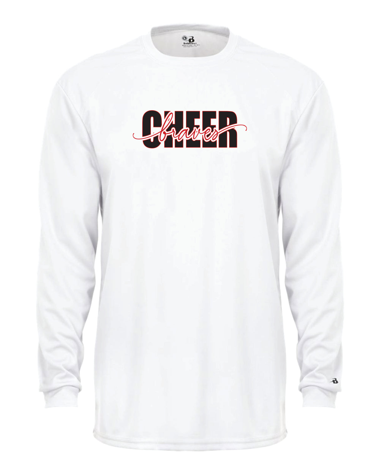 Chopticon Braves Cheer Long Sleeve Badger Dri Fit Shirt Braves Cheer WOMEN