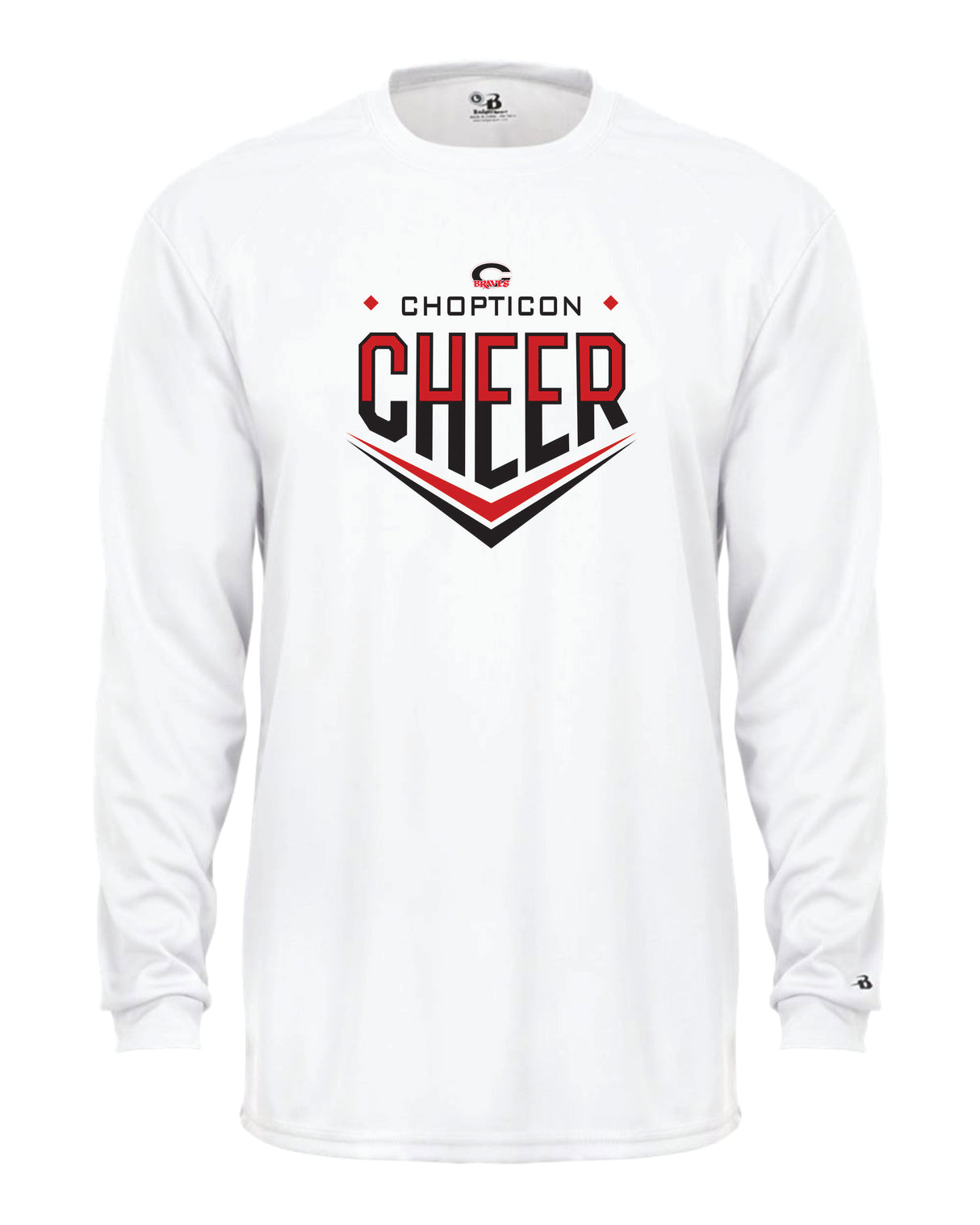 Chopticon Braves Cheer Long Sleeve Badger Dri Fit Shirt Chopticon Cheer