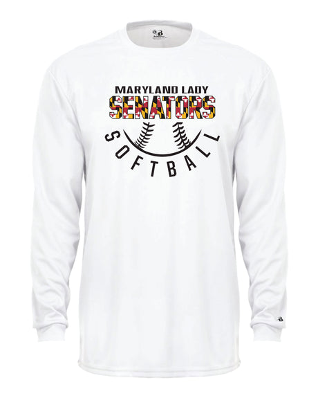 Senators Softball Long Sleeve Dri-Fit Shirt Half Ball