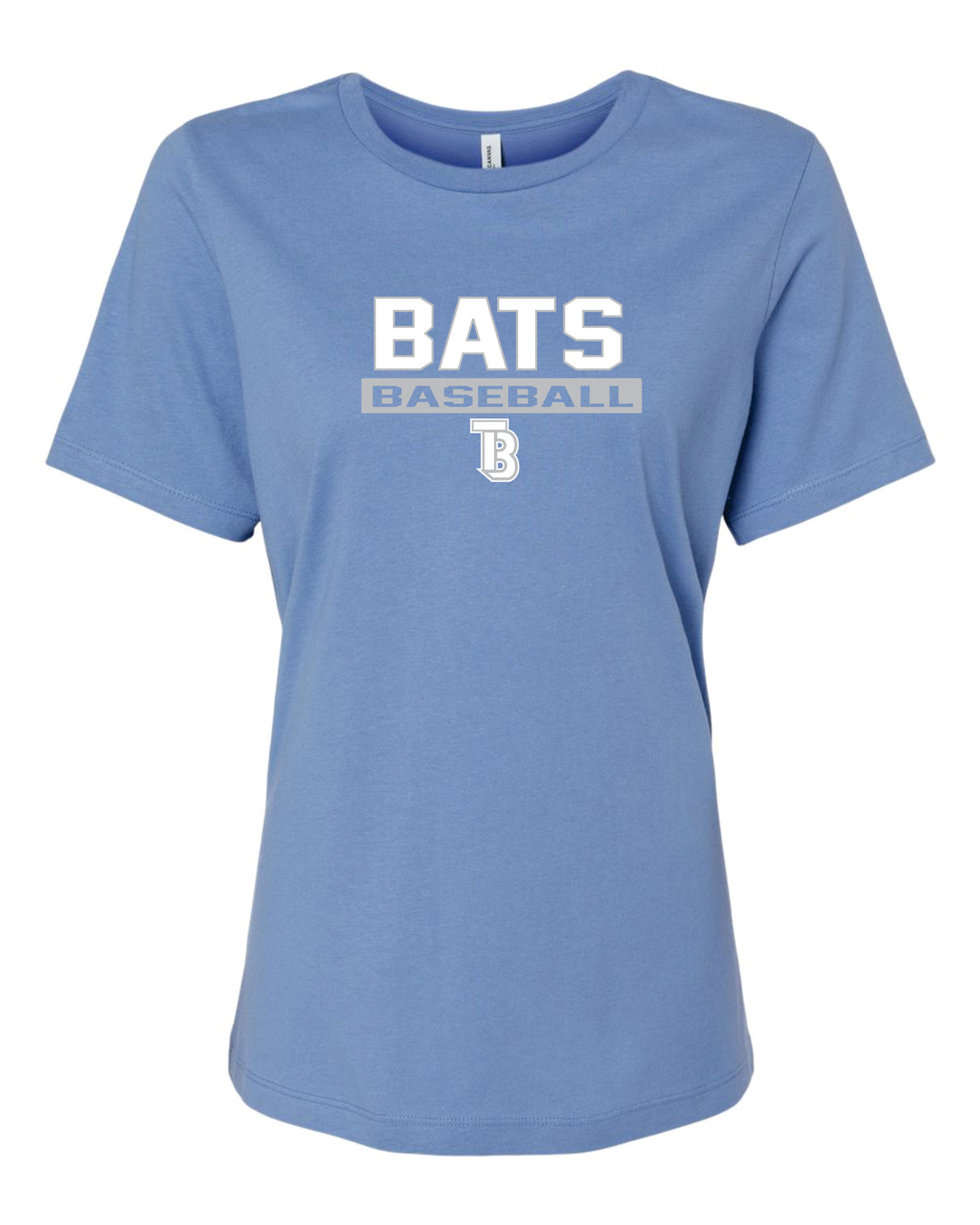 Tampa Bay Bats Women's Bella and Canvas Short Sleeve Relaxed Fit Crew Neck