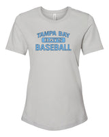 Tampa Bay Bats Women's Bella and Canvas Short Sleeve Relaxed Fit Crew Neck