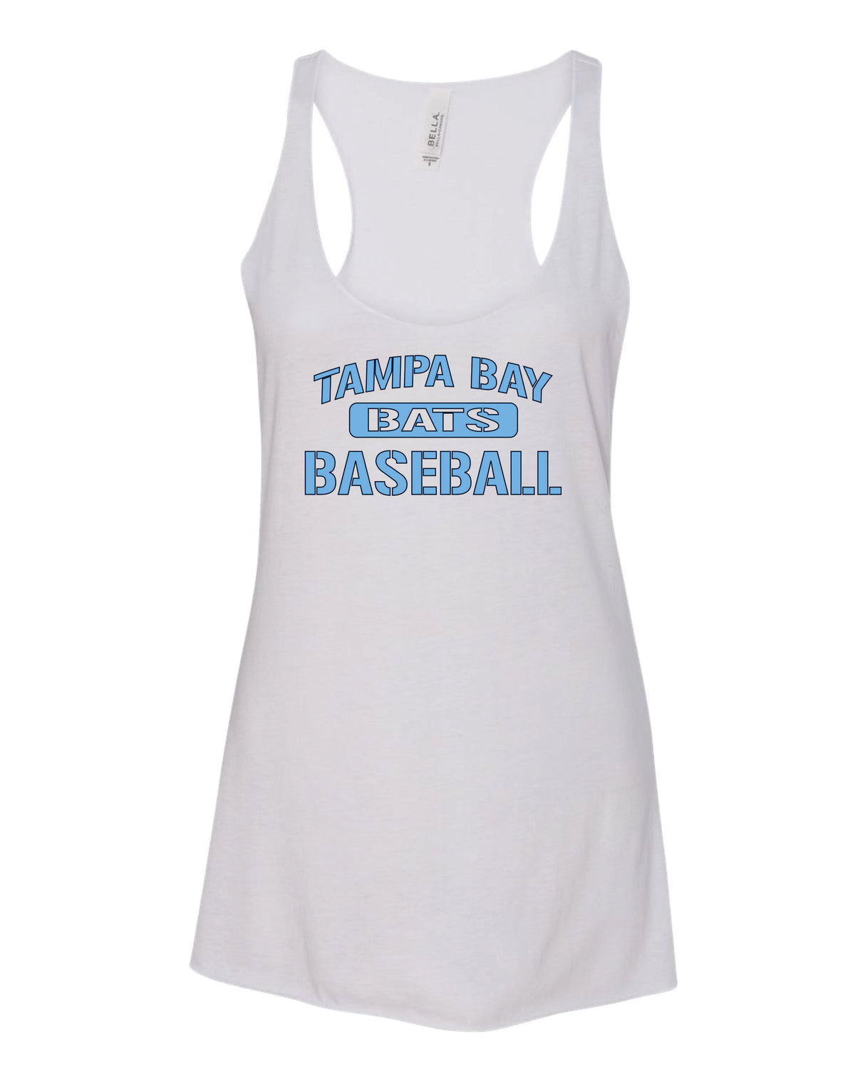 Tampa Bay Bats Women's  Cotton Racer Back Tank Top