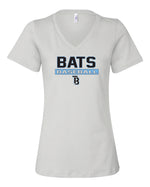 Load image into Gallery viewer, Tampa Bay Bats Women&#39;s Bella and Canvas Short Sleeve Relaxed Fit V Neck
