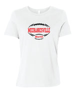 Load image into Gallery viewer, Mechanicsville Braves Women&#39;s Bella and Canvas Short Sleeve Relaxed Fit Round Neck
