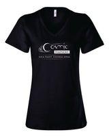 COSMIC Women's Bella and Canvas Short Sleeve Relaxed Fit V-Neck