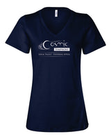 COSMIC Women's Bella and Canvas Short Sleeve Relaxed Fit V-Neck