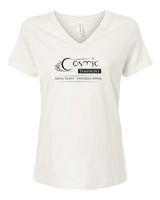 COSMIC Women's Bella and Canvas Short Sleeve Relaxed Fit V-Neck