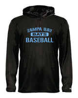 Tampa Bay Bats Long Sleeve Badger  Hooded Dri Fit Shirt-WOMEN