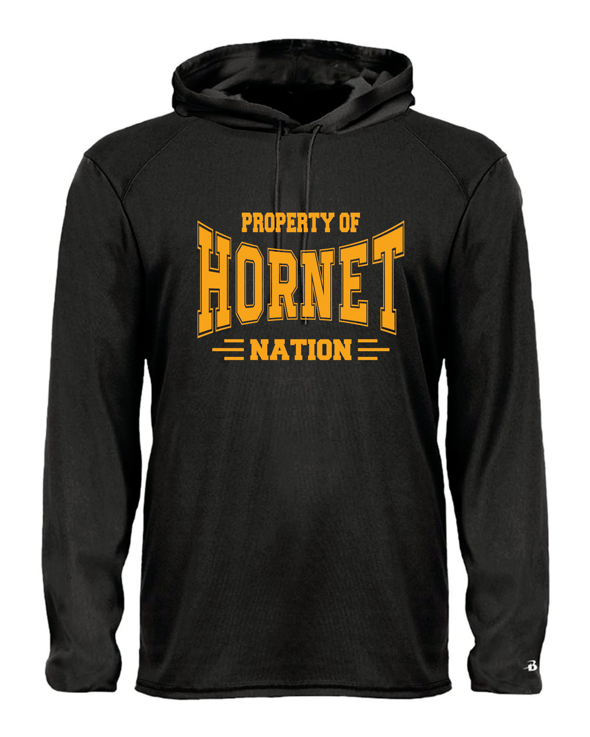 Great Mills Long Sleeve Badger Hooded Dri-Fit Shirt Hornet Nation