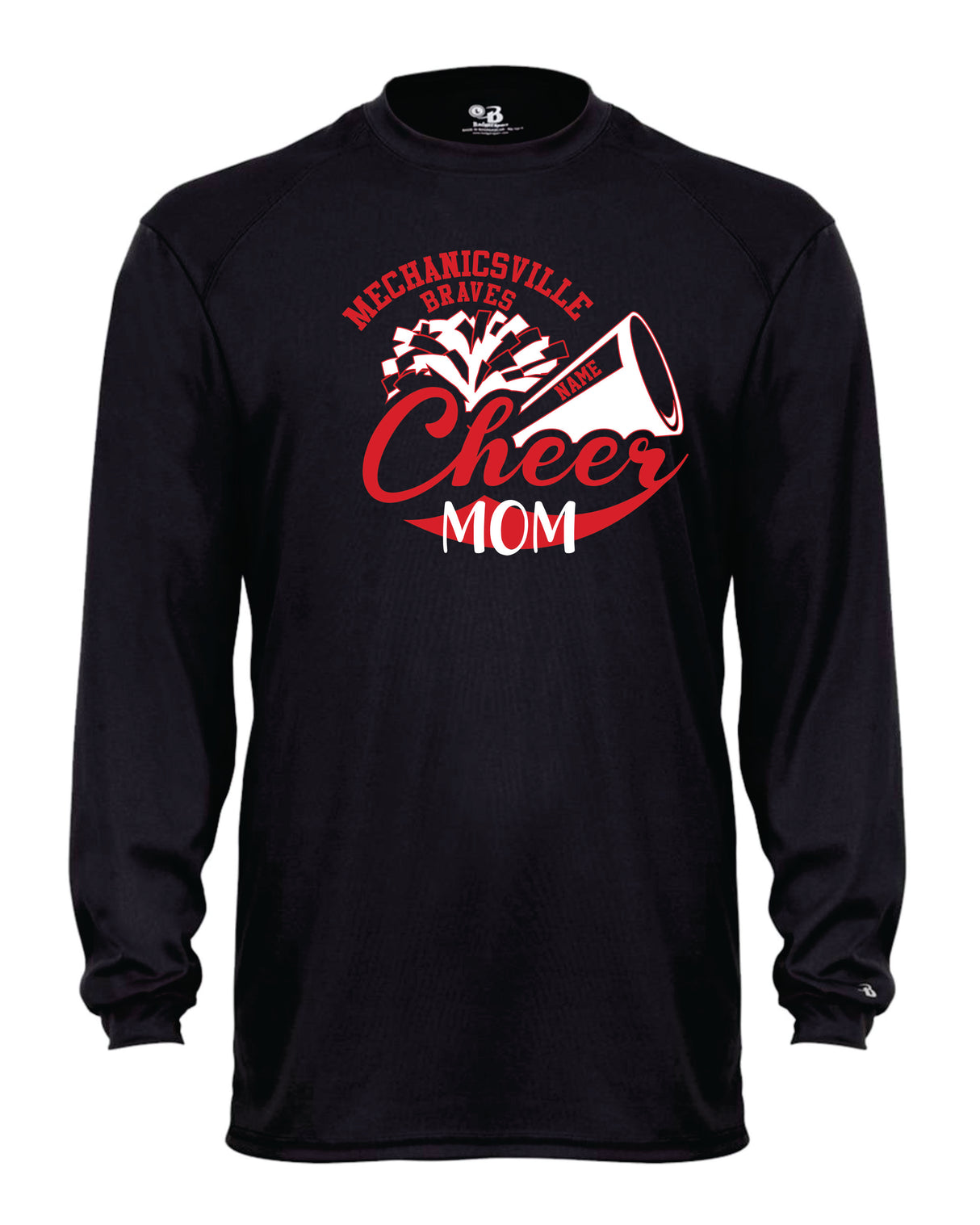 Mechanicsville Braves Long Sleeve Badger Dri Fit Shirt ADULT-CHEER MOM