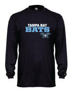 Load image into Gallery viewer, Tampa Bay Bats Long Sleeve Badger Dri Fit Shirt - YOUTH
