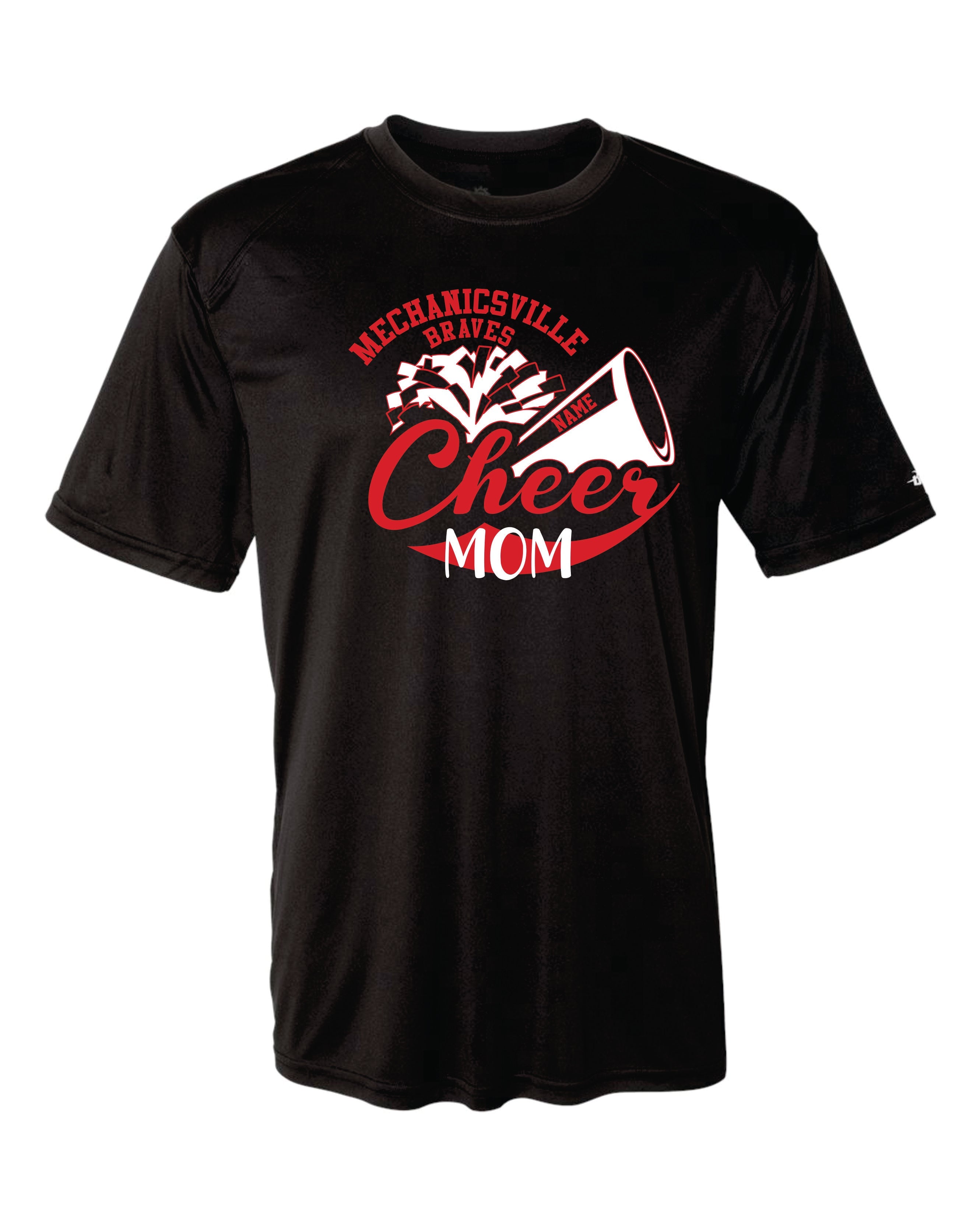 Mechanicsville Braves Short Sleeve Badger Dri Fit T shirt ADULT-CHEER MOM