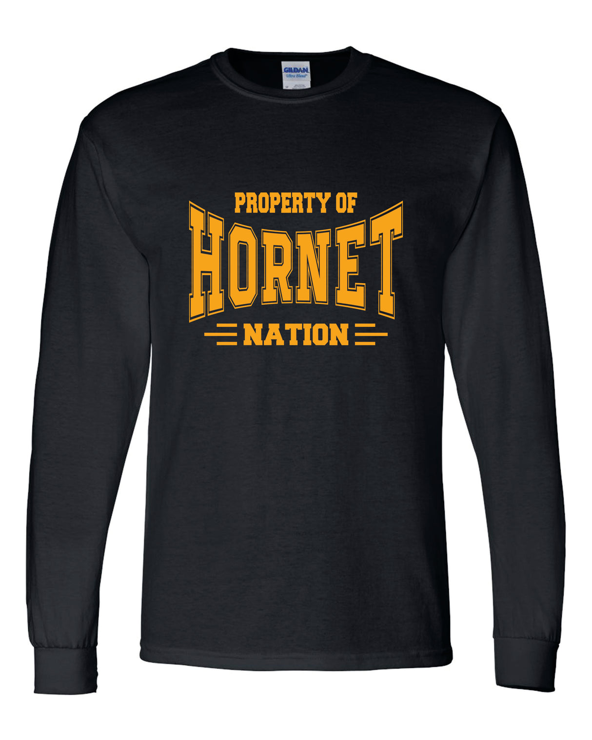 Great Mills 50/50 Long Sleeve T-Shirts Hornet Nation