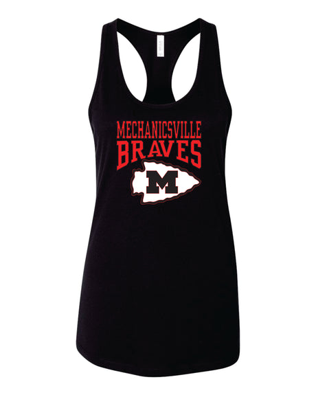 Mechanicsville Braves Cotton Racer Back Tank WOMEN