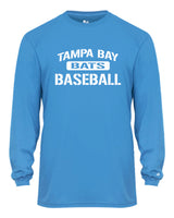 Tampa Bay Bats Long Sleeve Badger Dri Fit Shirt