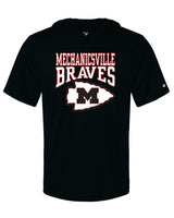 Mechanicsville Braves Badger SS hooded shirt-YOUTH