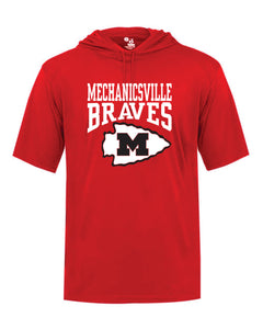 Mechanicsville Braves Badger SS hooded shirt