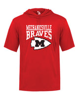 Mechanicsville Braves Badger SS hooded shirt-YOUTH