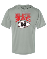 Mechanicsville Braves Badger SS hooded shirt-YOUTH