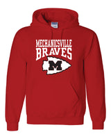 Mechanicsville Braves Gildan/Jerzee 50/50 Hoodie-YOUTH