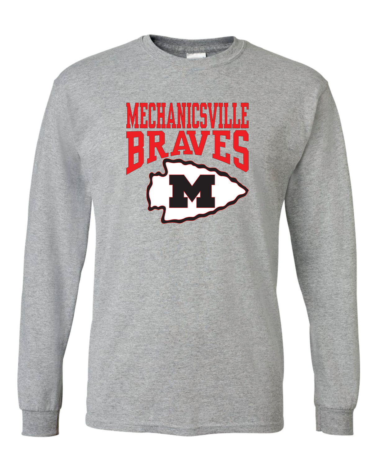 Mechanicsville Braves 50/50 Long Sleeve T-Shirts