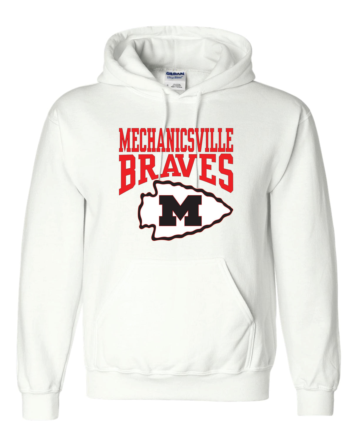 Mechanicsville Braves Gildan/Jerzee 50/50 Hoodie-YOUTH