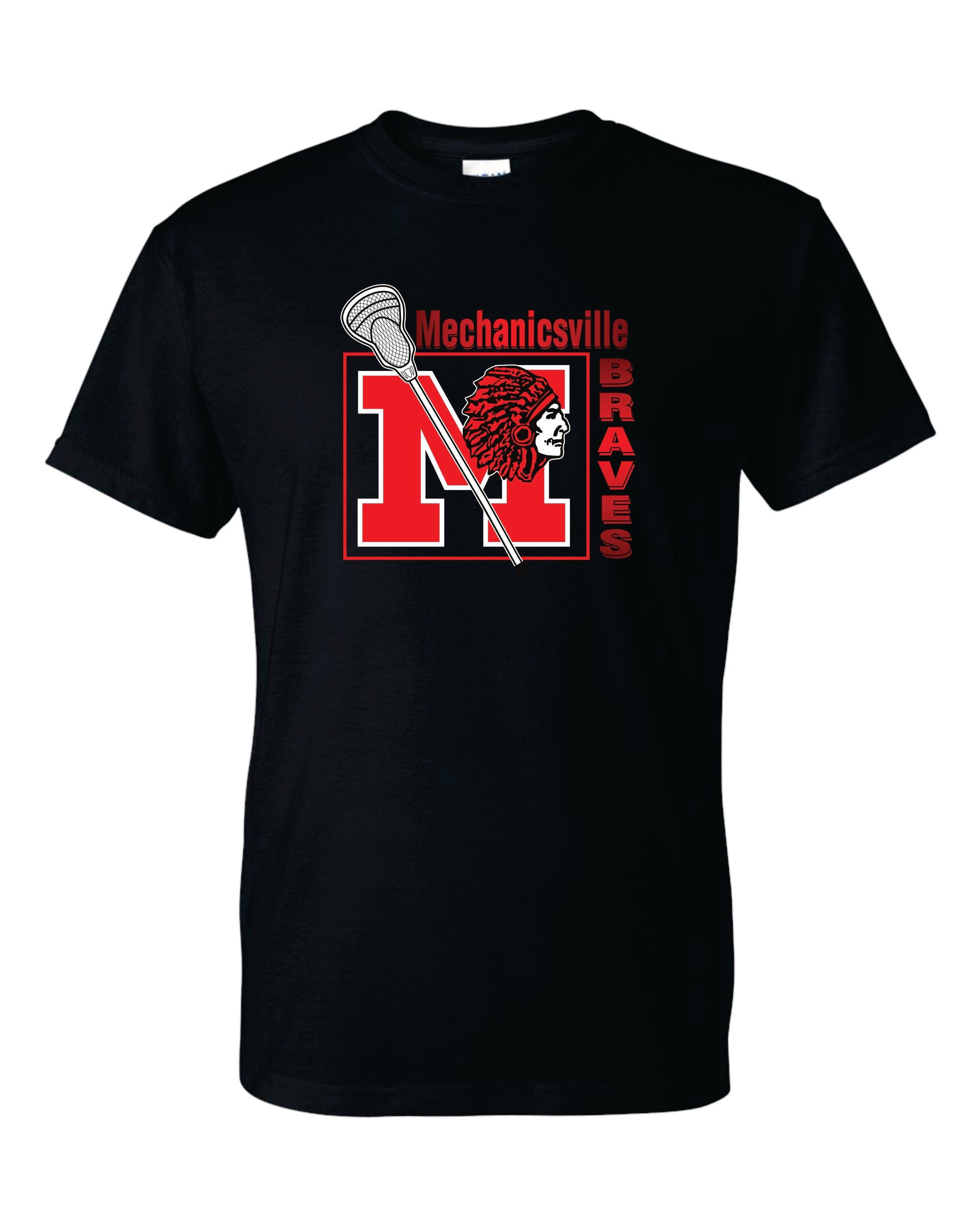 Mechanicsville Braves Short Sleeve T-Shirt 50/50 Blend YOUTH - LAX