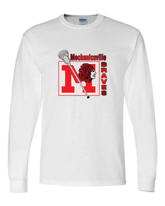 Mechanicsville Braves 50/50 Long Sleeve T-Shirts - LAX YOUTH