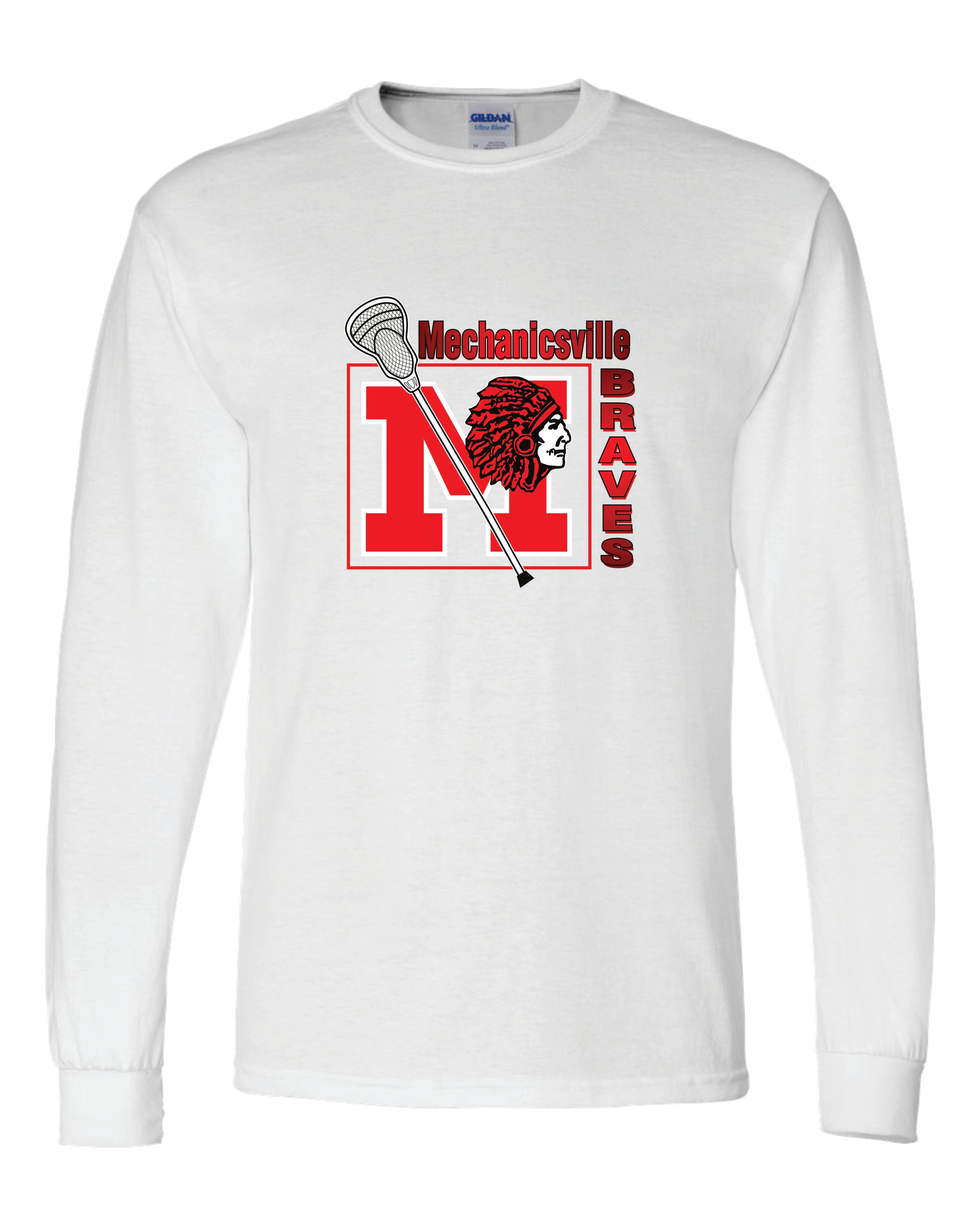 Mechanicsville Braves 50/50 Long Sleeve T-Shirts - LAX