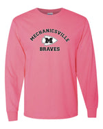 Load image into Gallery viewer, Mechanicsville Braves Breast Cancer Awareness T-Shirt 50/50 Blend PINK SHIRT

