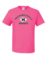 Mechanicsville Braves Breast Cancer Awareness T-Shirt 50/50 Blend PINK SHIRT