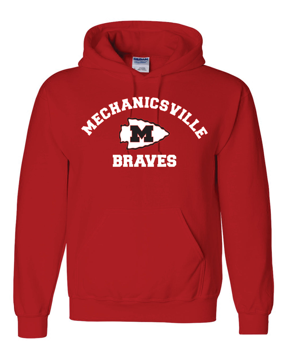 Mechanicsville Braves Gildan/Jerzee 50/50 Hoodie-YOUTH