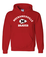 Mechanicsville Braves Gildan/Jerzee 50/50 Hoodie-YOUTH