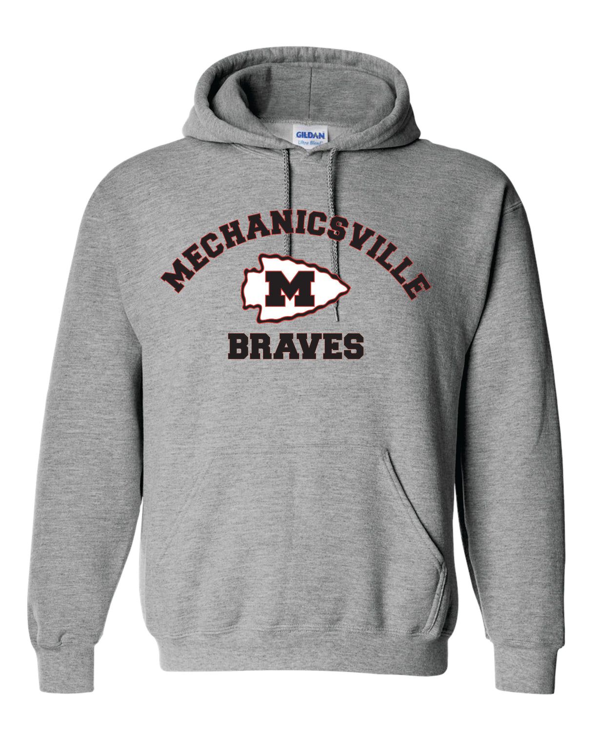 Mechanicsville Braves Gildan/Jerzee 50/50 Hoodie-YOUTH