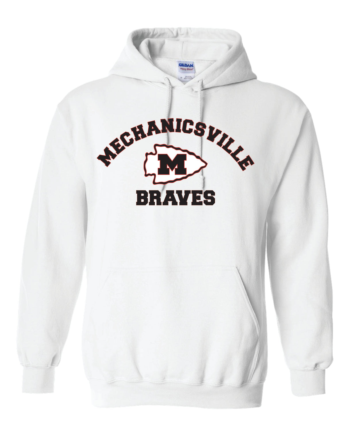 Mechanicsville Braves Gildan/Jerzee 50/50 Hoodie-YOUTH