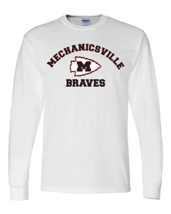 Mechanicsville Braves 50/50 Long Sleeve T-Shirts