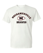 Load image into Gallery viewer, Mechanicsville Braves Short Sleeve T-Shirt 50/50 Blend -YOUTH
