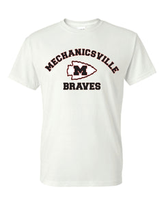 Mechanicsville Braves Short Sleeve T-Shirt 50/50 Blend -YOUTH