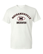 Load image into Gallery viewer, Mechanicsville Braves Short Sleeve T-Shirt 50/50 Blend
