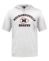 Mechanicsville Braves Badger SS hooded shirt-YOUTH