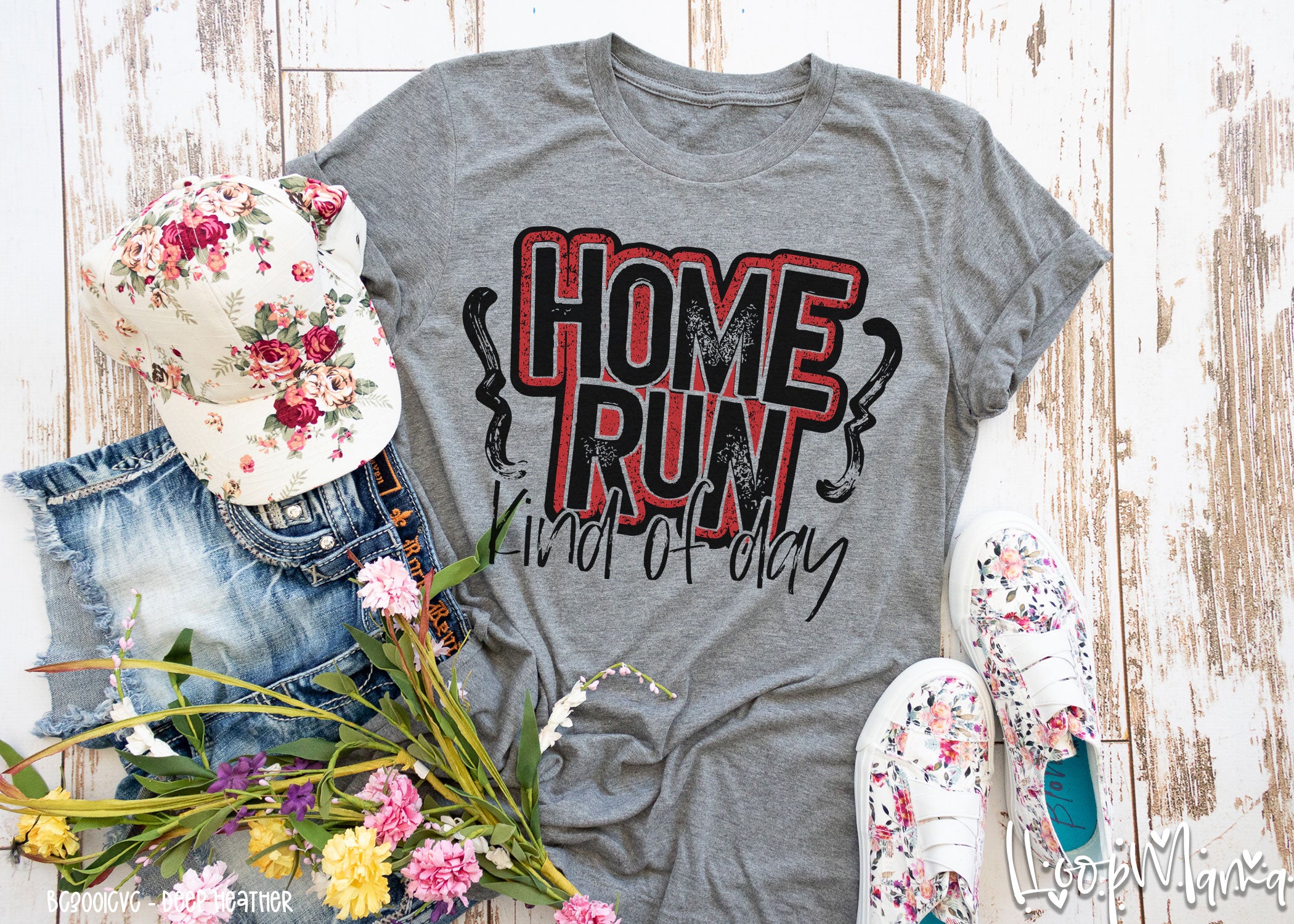 It's a home run kinda day Short Sleeve Bella and Canvas Womens