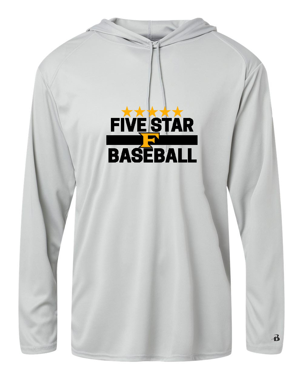 Five Star Badger Dri-Fit LS Hooded Shirt - Five Star