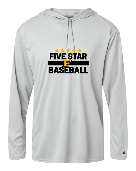 Five Star Badger Dri-Fit LS Hooded Shirt - Five Star