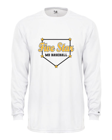 Five Star Badger Dri-Fit LS T-Shirt - Home Plate