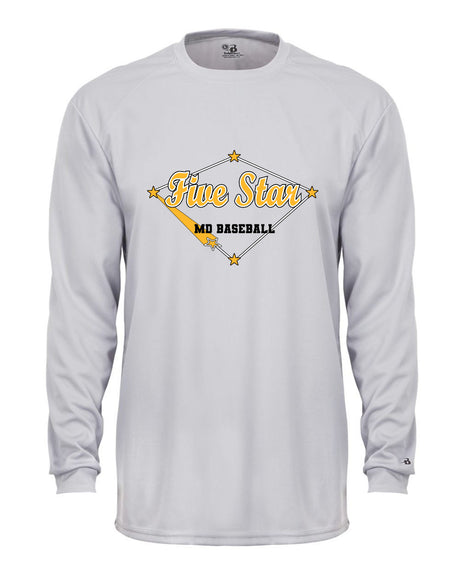 Five Star Badger Dri-Fit LS T-Shirt - Home Run