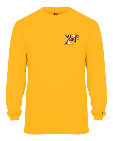 Five Star Badger Dri-Fit LS T-Shirt - Maryland Chest Logo