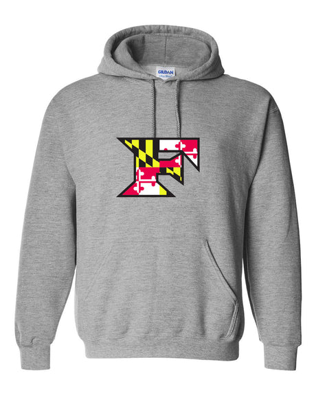 Five Star Gildan/Jerzee 50/50  Hoodie - Maryland Larger Logo - YOUTH