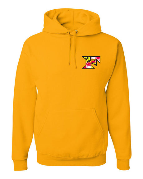 Five Star Gildan/Jerzee 50/50 Hoodie - Maryland Chest Logo